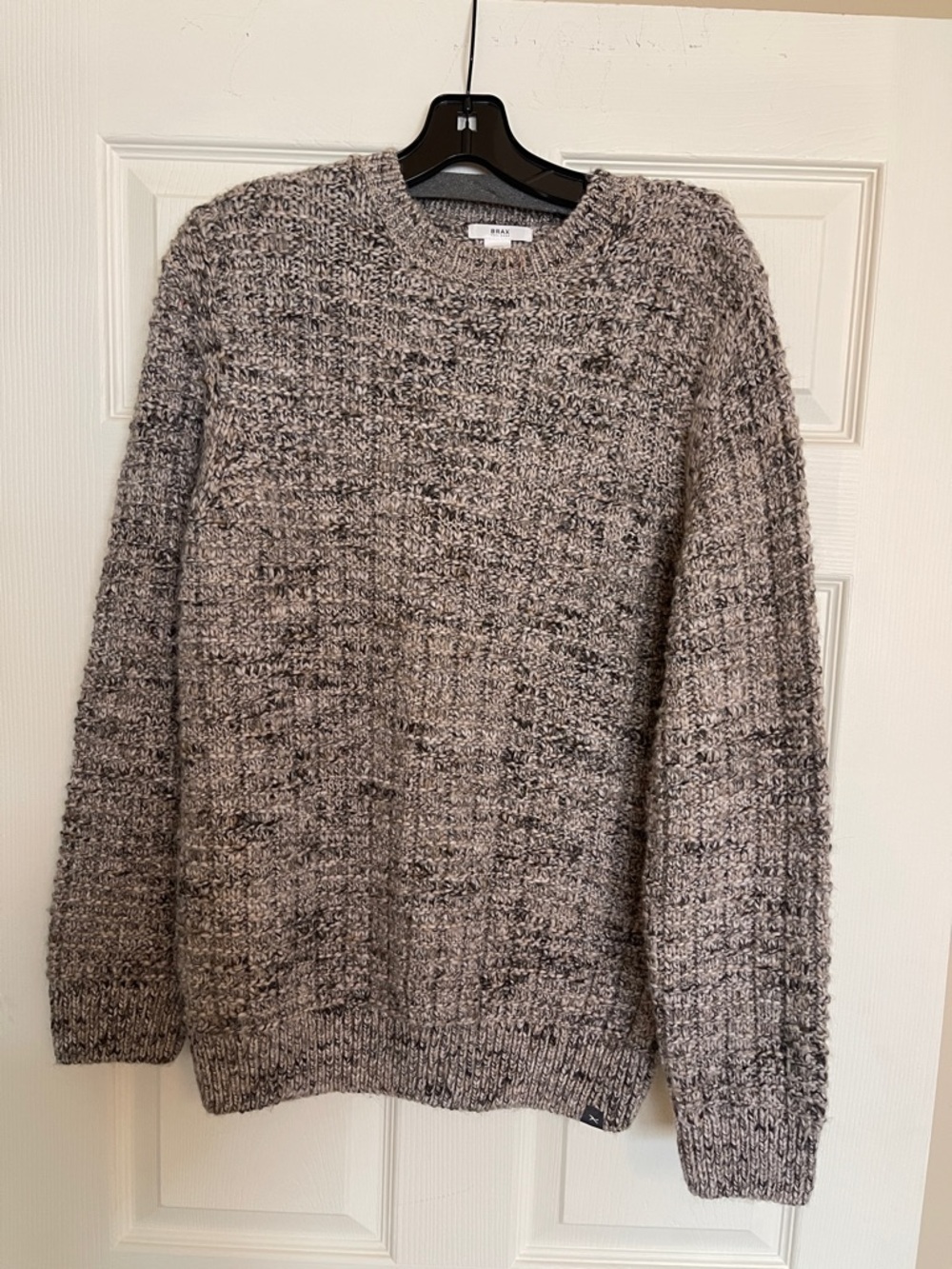 Brixton Marled Gray Crewneck Knit Sweater